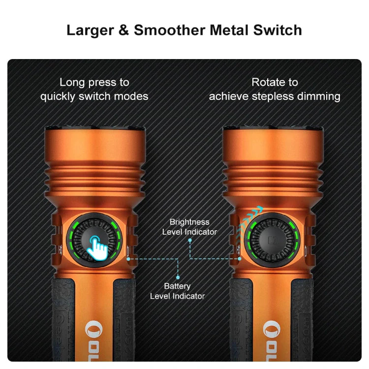 Load image into Gallery viewer, OLIGHT SEEKER4PROOG Seeker 4 Pro High Power Flashlight - Orange CW(5700~7000K)
