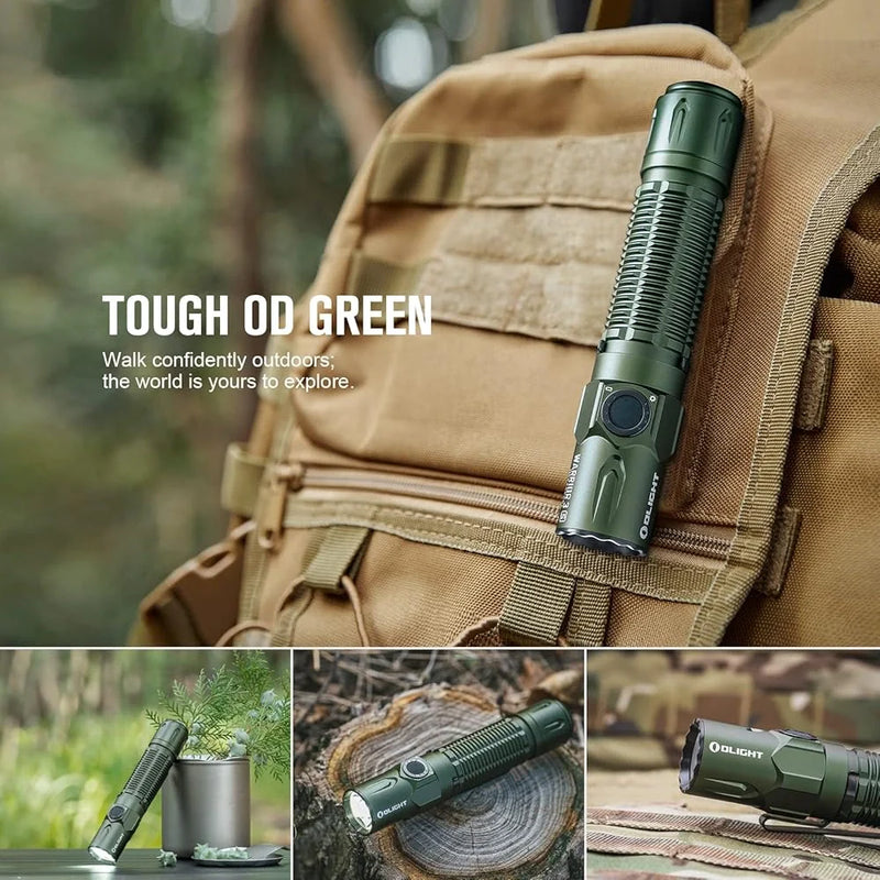 Load image into Gallery viewer, OLIGHT WARRIOR3SODG Warrior 3S High Beam Tactical Flashlight - OD Green
