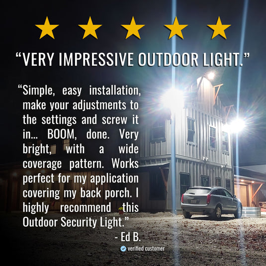 Outdoor Security Motion Yard Flood Light