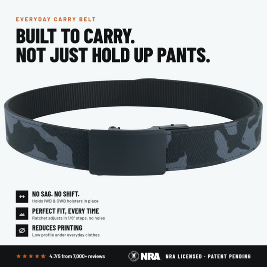 OPS 1.0 EDC Belt 1.5" Width Ballistic Nylon for Everyday Carry