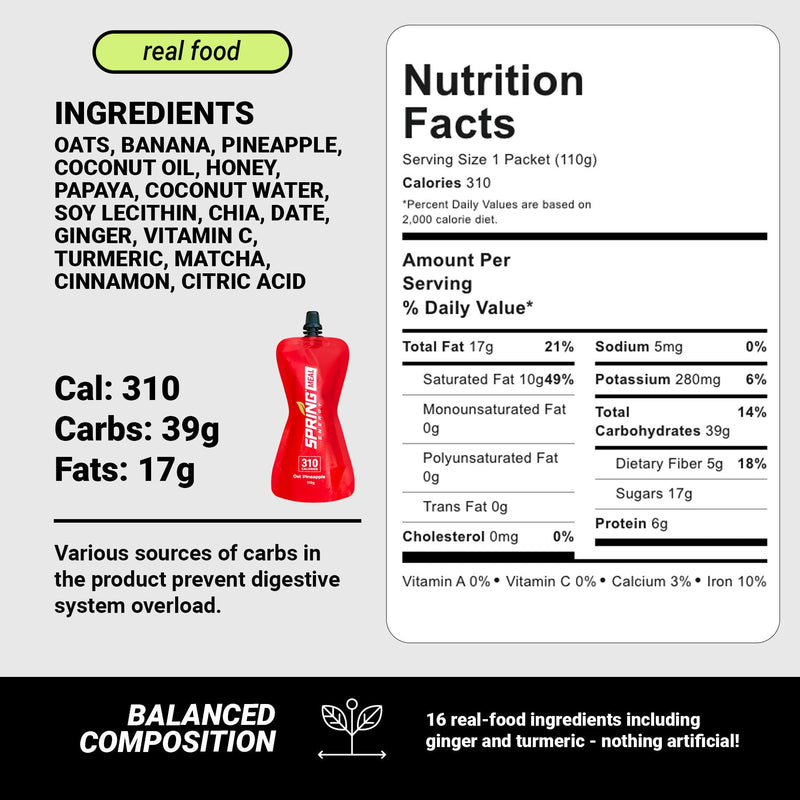 Load image into Gallery viewer, Oat Pineapple Endurance Meal 310 Kcal - Wolf Pack

