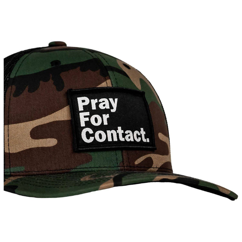 Load image into Gallery viewer, PRAY FOR CONTACT Patch Snapback HAT
