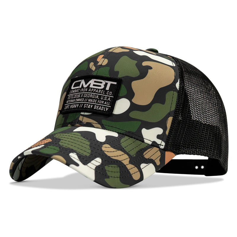 Load image into Gallery viewer, Branded CMBT Labeled Mid-Profile Snapback Hat

