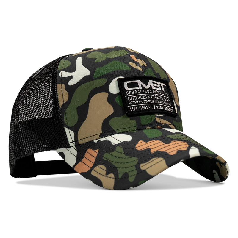 Load image into Gallery viewer, Branded CMBT Labeled Mid-Profile Snapback Hat

