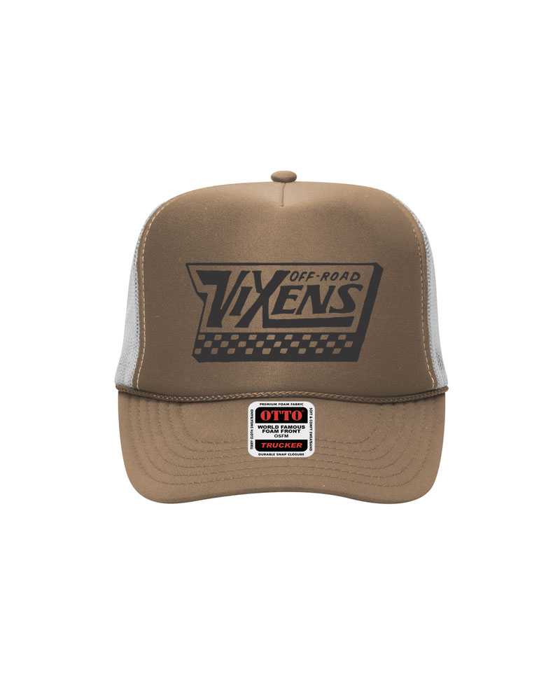 Load image into Gallery viewer, Off the Wall Foam Trucker -Khaki/White
