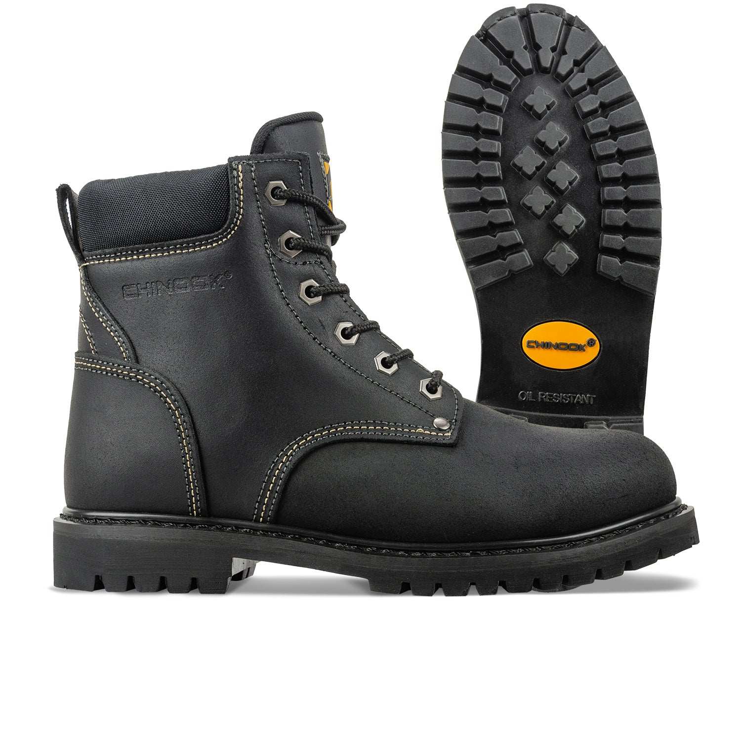 Oil Rigger 6” Steel Toe Men’s Work Boot - Black - Skoutley Outdoors LLC