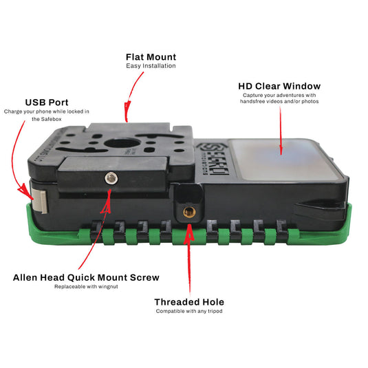 First Version - Phone Holder SafeBox with Flat Mount