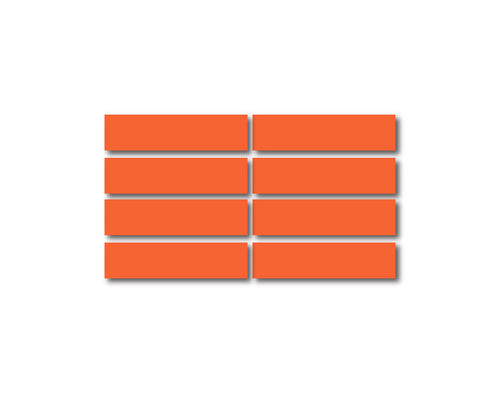 ORANGE REFLECTIVE HELMET BAR 8 PACK