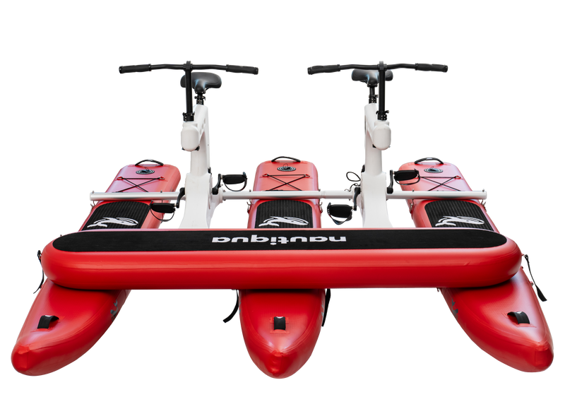 Load image into Gallery viewer, Nautiqua | BORACAY | Premium Catamaran Style Water Bike with Front Pad | 2 Person

