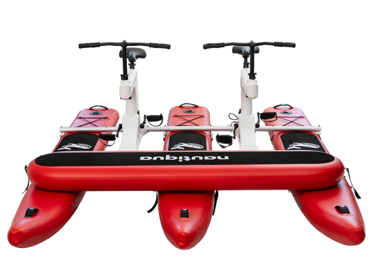 Nautiqua | BORACAY | Premium Catamaran Style Water Bike with Front Pad | 2 Person