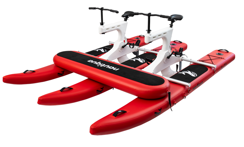 Load image into Gallery viewer, Nautiqua | BORACAY | Premium Catamaran Style Water Bike with Front Pad | 2 Person

