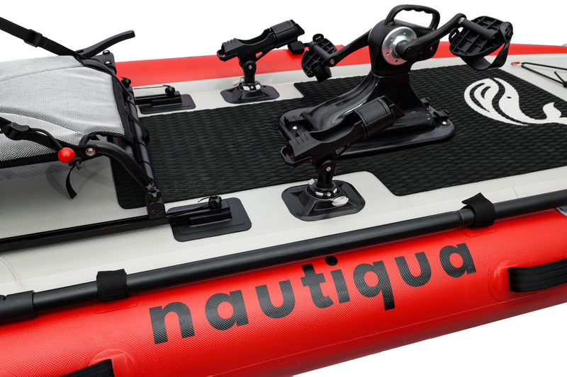 Load image into Gallery viewer, Nautiqua | ARUBA | Deluxe Paddleboard Fishing Pedal Kayak | Red
