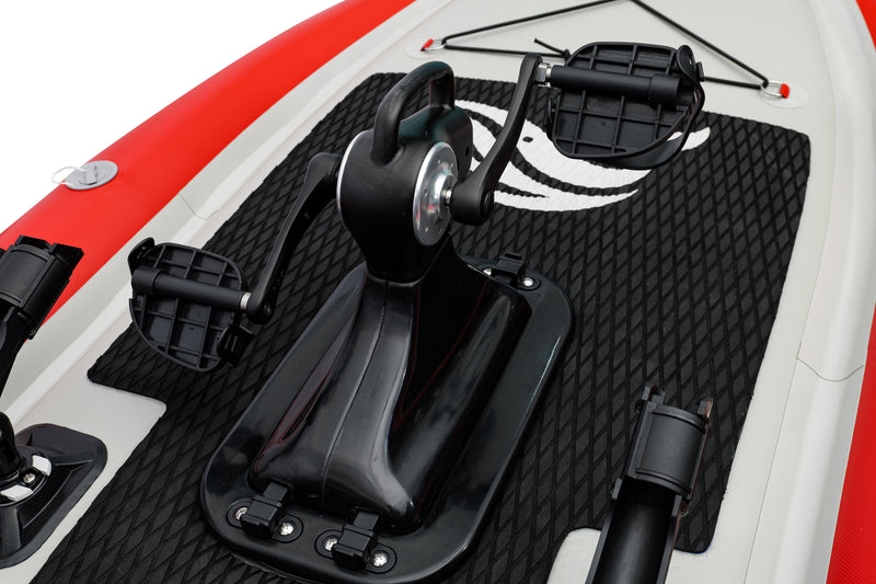 Load image into Gallery viewer, Nautiqua | ARUBA | Deluxe Paddleboard Fishing Pedal Kayak | Red
