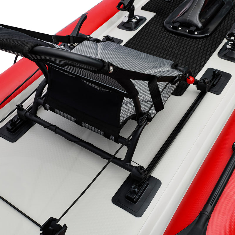 Load image into Gallery viewer, Nautiqua | ARUBA | Deluxe Paddleboard Fishing Pedal Kayak | Red
