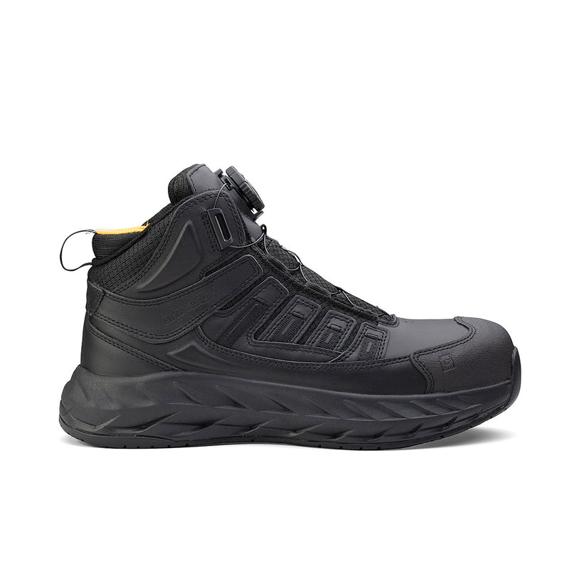 Load image into Gallery viewer, Pro Safety Mid 6" Composite Toe Work Boot – Black
