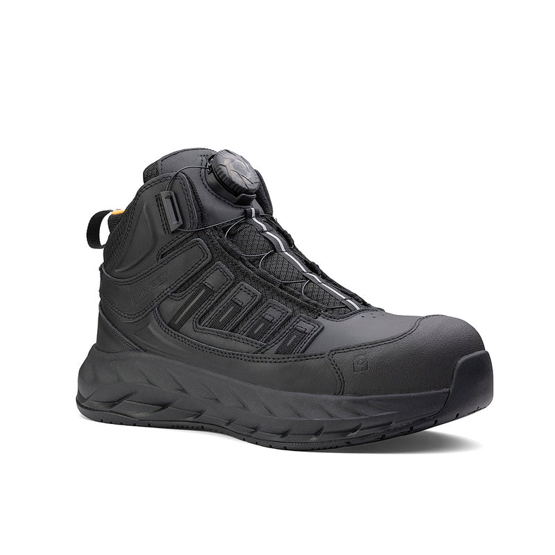 Load image into Gallery viewer, Pro Safety Mid 6" Composite Toe Work Boot – Black
