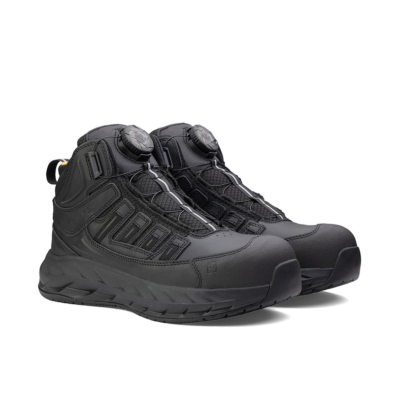 Load image into Gallery viewer, Pro Safety Mid 6" Composite Toe Work Boot – Black
