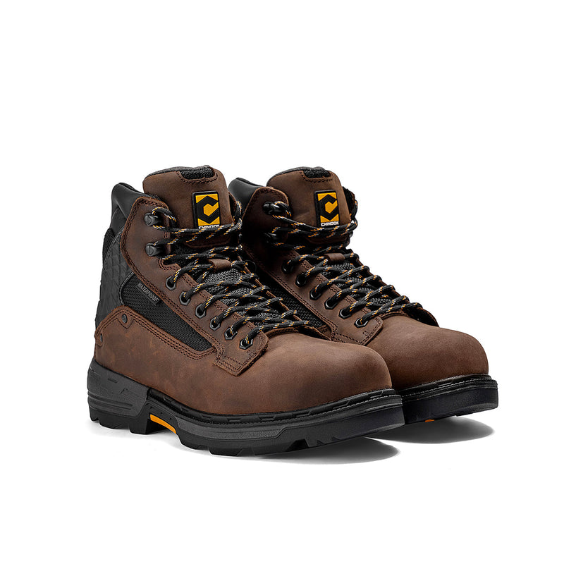Load image into Gallery viewer, Pallet Jack 6" Plain Toe Waterproof Work Boot – Brown
