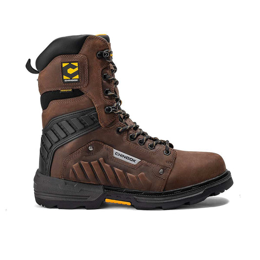 Scorpion 9” Plain Toe Waterproof Work Boot – Brown - Skoutley Outdoors LLC