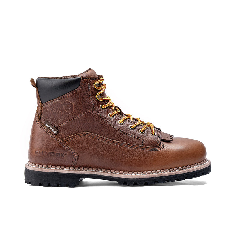 Load image into Gallery viewer, Logger 6” Men’s Waterproof Work Boot - Brown
