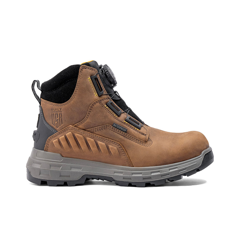 Load image into Gallery viewer, Wildwood 6” Soft Toe Turbolace™ Work Boot - Brown - Made in USA

