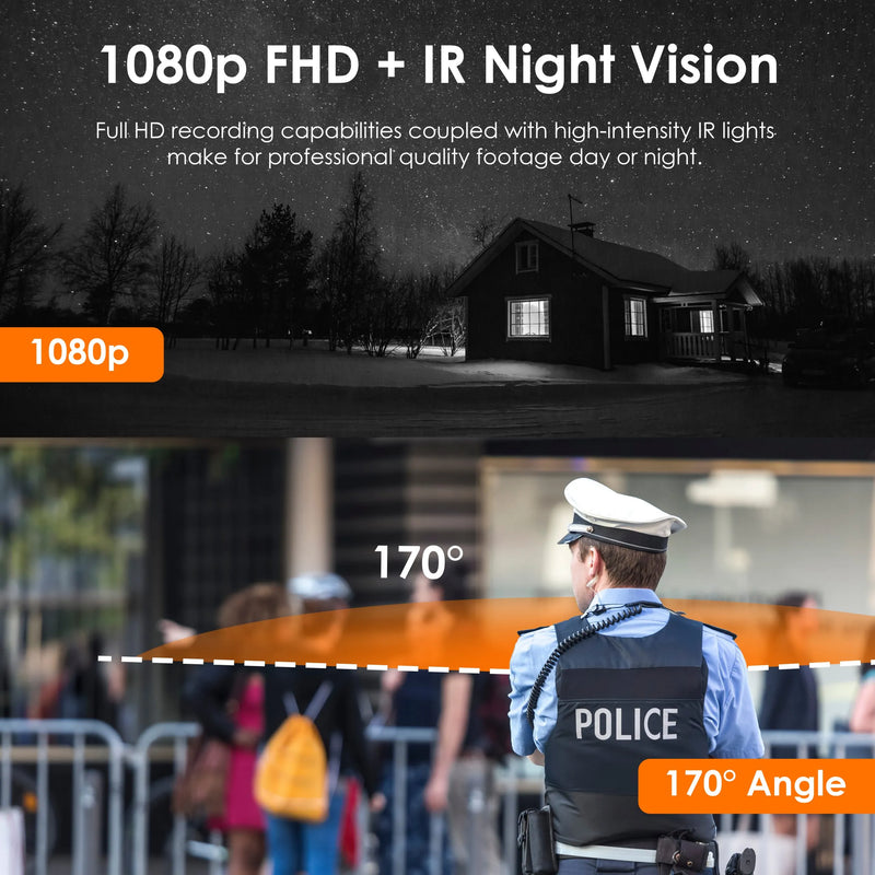 Load image into Gallery viewer, Rexing P2 FHD Body Camera 1080p Full HD With Type-C Port
