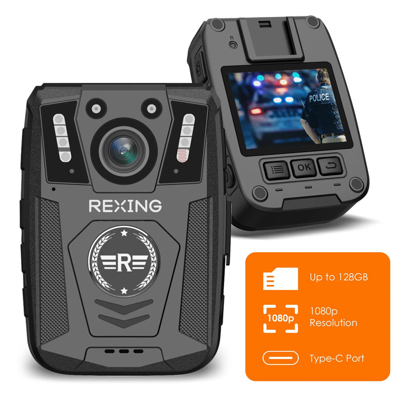 Load image into Gallery viewer, Rexing P2 FHD Body Camera 1080p Full HD With Type-C Port
