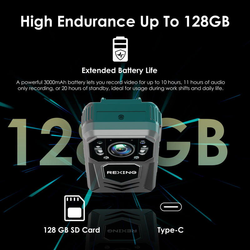 Load image into Gallery viewer, Rexing P3 Mini FHD Body Camera 1080p
