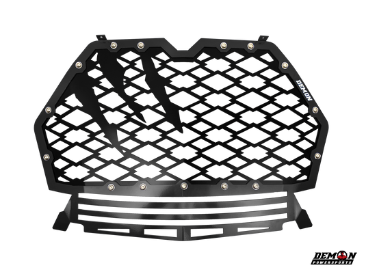 Demon Powersports Front Grill Front Black Each 17-18 Polaris RZR Turbo Demon Powersports
