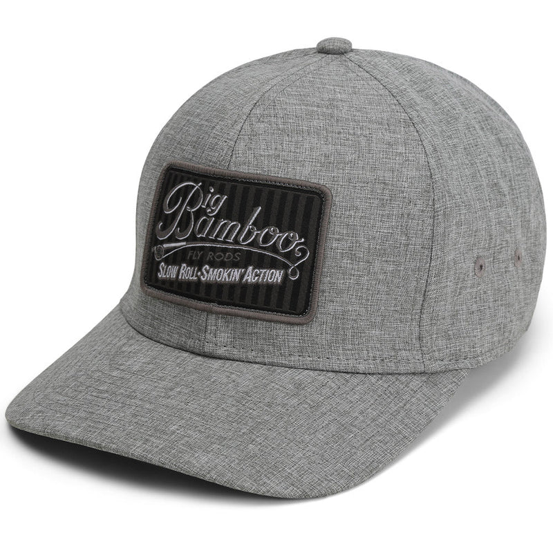 Load image into Gallery viewer, Big Bamboo Fly Rod Heathered 6-Panel Fly Fishing Patch Cap
