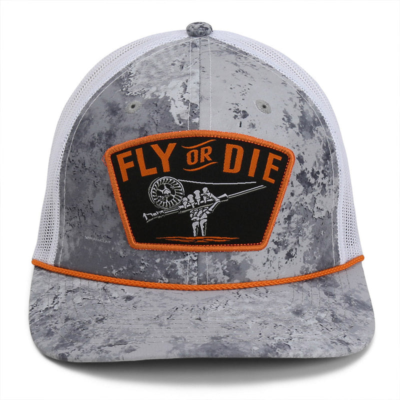 Load image into Gallery viewer, Fly or Die Hat Fly Fishing Mesh Back Rope Cap
