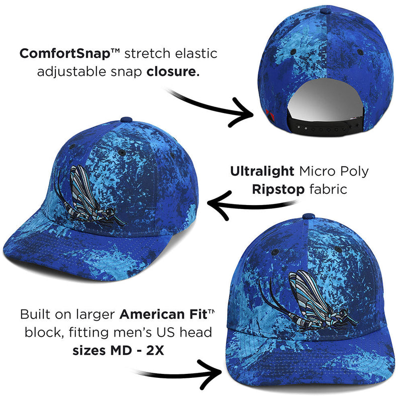 Load image into Gallery viewer, Mayfly Match the Hatch Fly Fishing 6-Panel Cap
