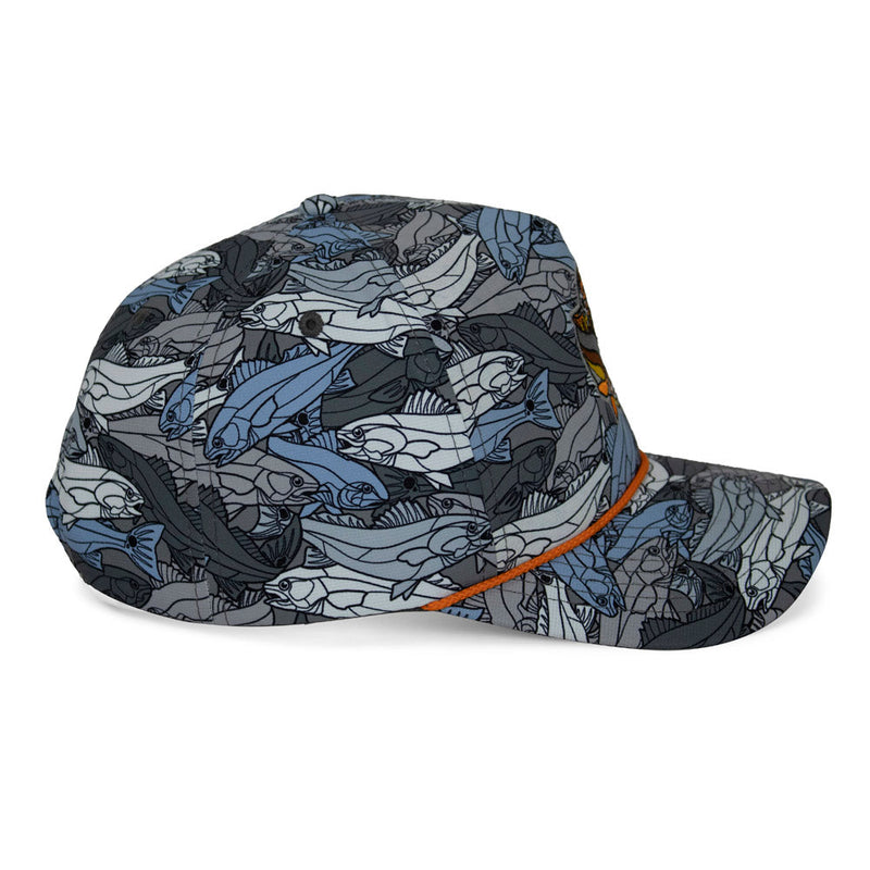 Load image into Gallery viewer, Redfish Stained Glass 5-Panel Trucker Rope Cap
