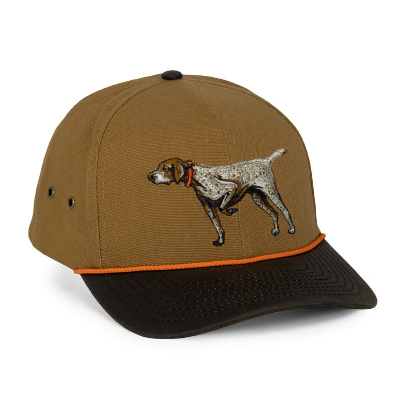 Load image into Gallery viewer, German Shorthaired Point Canvas Cap Wax Cloth Visor
