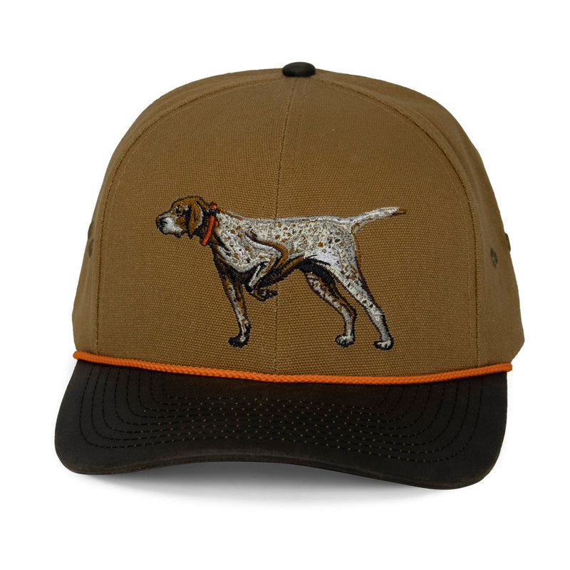 Load image into Gallery viewer, German Shorthaired Point Canvas Cap Wax Cloth Visor
