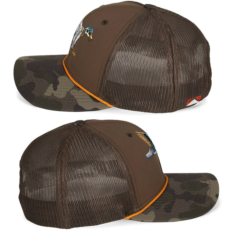 Load image into Gallery viewer, Wood Duck 6-Panel Structured Mesh Back Hat
