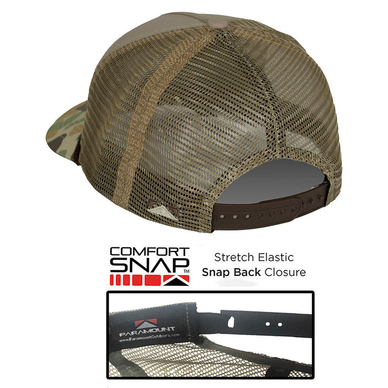 Load image into Gallery viewer, Mallard Drake Pair Old School Camo 5-Panel Trucker
