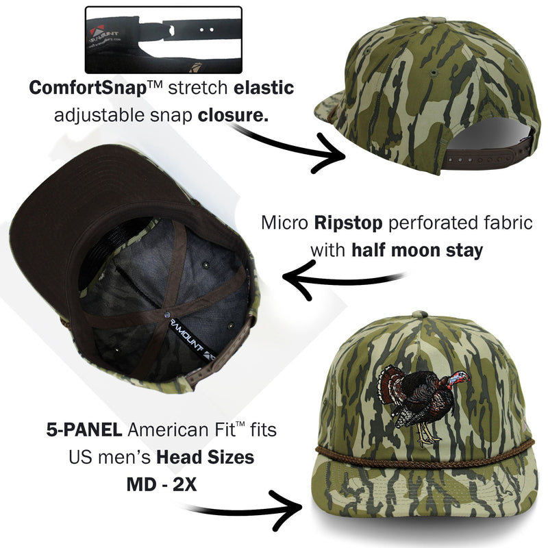 Load image into Gallery viewer, Turkey Gobbler Trucker Hat on Original Bottomland
