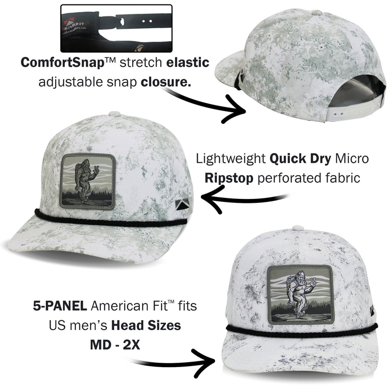 Load image into Gallery viewer, Bigfoot Backpacker 5-Panel Rope Cap

