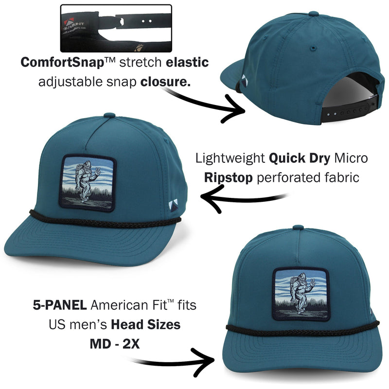 Load image into Gallery viewer, Bigfoot Backpacker 5-Panel Rope Cap
