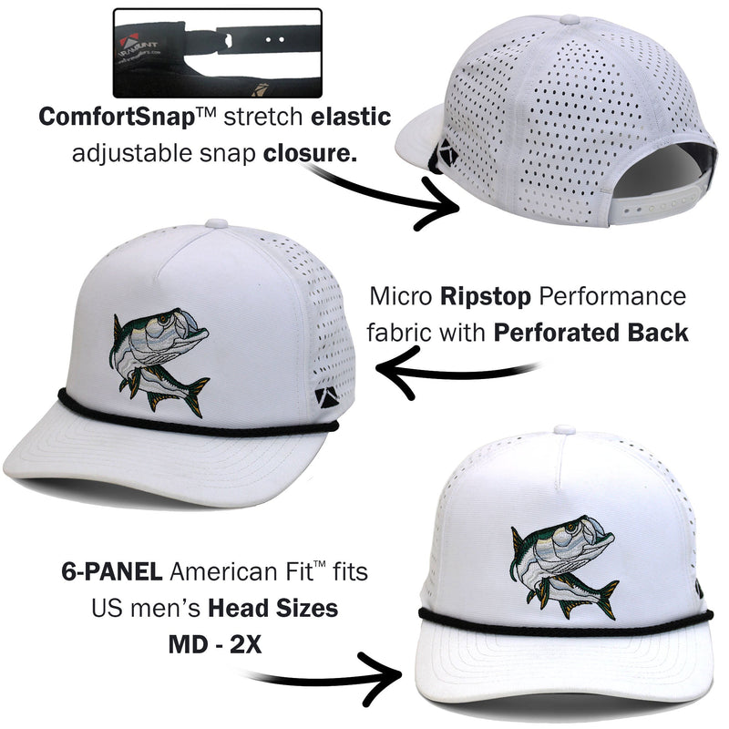 Load image into Gallery viewer, TARPOON 5-Panel Perforated Performance Rope Cap

