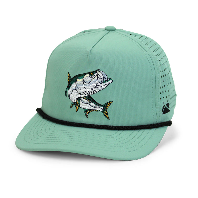 Load image into Gallery viewer, TARPOON 5-Panel Perforated Performance Rope Cap
