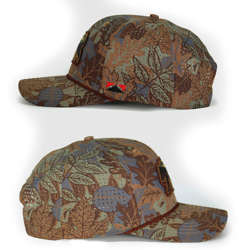 Load image into Gallery viewer, Sunset Bear Cloud Texture 5-Panel Rope Cap
