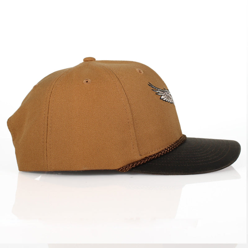 Load image into Gallery viewer, Canvas Mallard Drake Duck Hat with Wax Cloth Visor
