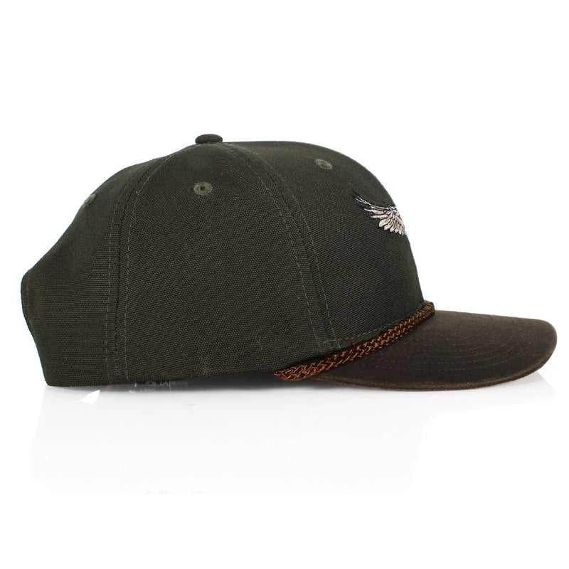 Load image into Gallery viewer, Canvas Mallard Drake Duck Hat with Wax Cloth Visor
