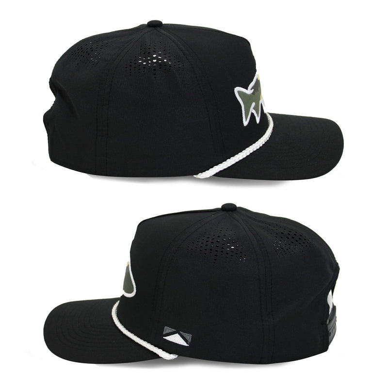 Load image into Gallery viewer, Sunset Fish Silhouette 5-Panel Performance Rope Cap
