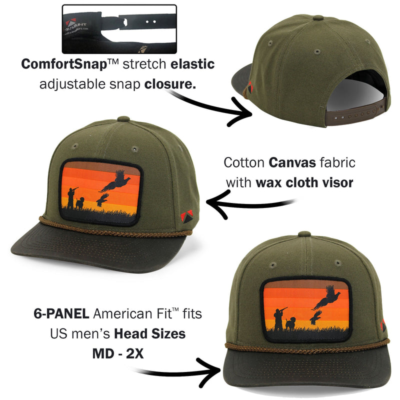 Load image into Gallery viewer, Canvas Upland Flush Patch Hat with Wax Cloth Visor
