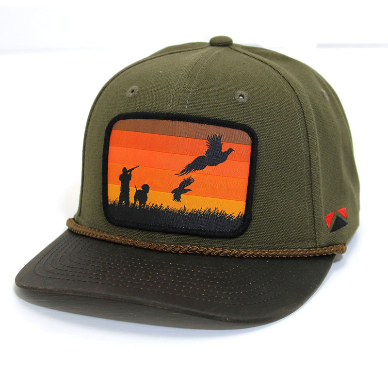 Load image into Gallery viewer, Canvas Upland Flush Patch Hat with Wax Cloth Visor
