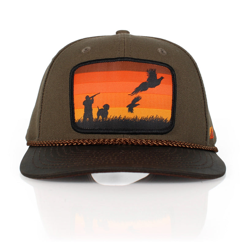 Load image into Gallery viewer, Canvas Upland Flush Patch Hat with Wax Cloth Visor
