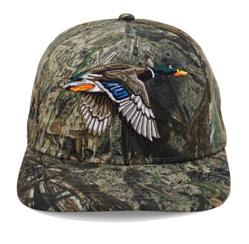 Load image into Gallery viewer, Flying Mallard 6-Panel on Mossy Oak Duck Blind
